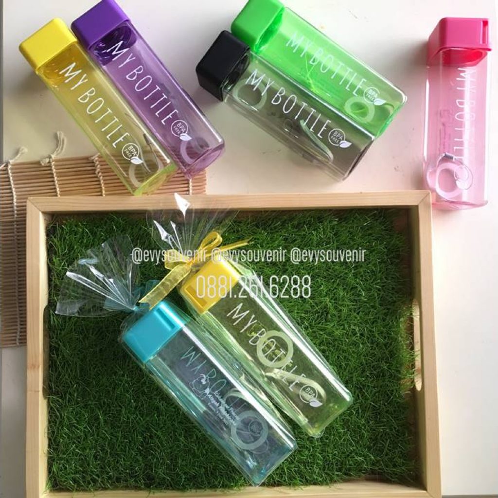 Souvenir My Bottle Plastik Kotak Evy Souvenir